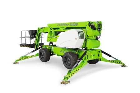 210SD 3QTR Outriggers Down